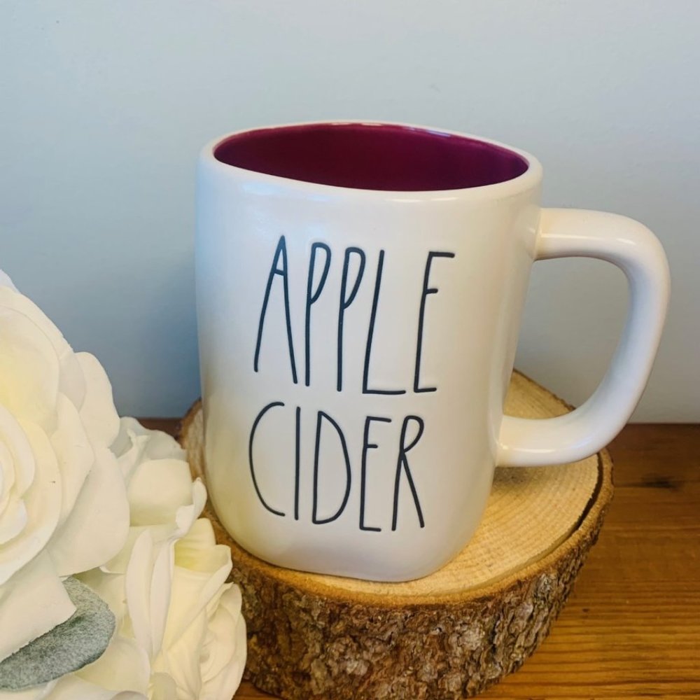 Rae Dunn Apple Cider Mug with Red Interior